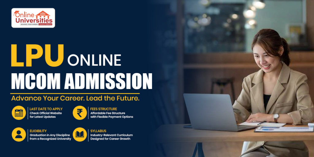 LPU online MCom admission